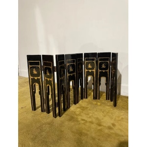 Early 20th Century Oriental Lacquered Folding Table