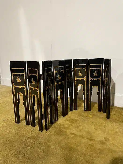 Early 20th Century Oriental Lacquered Folding Table