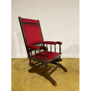 Beech Framed American Rocking Chair
