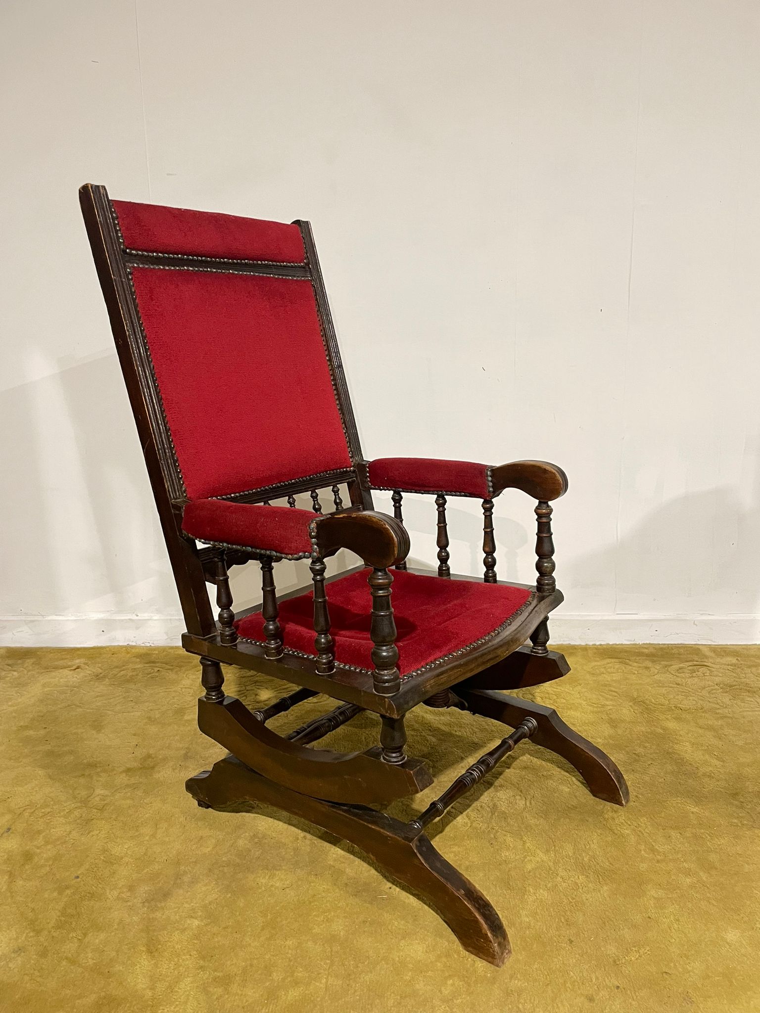 Beech Framed American Rocking Chair