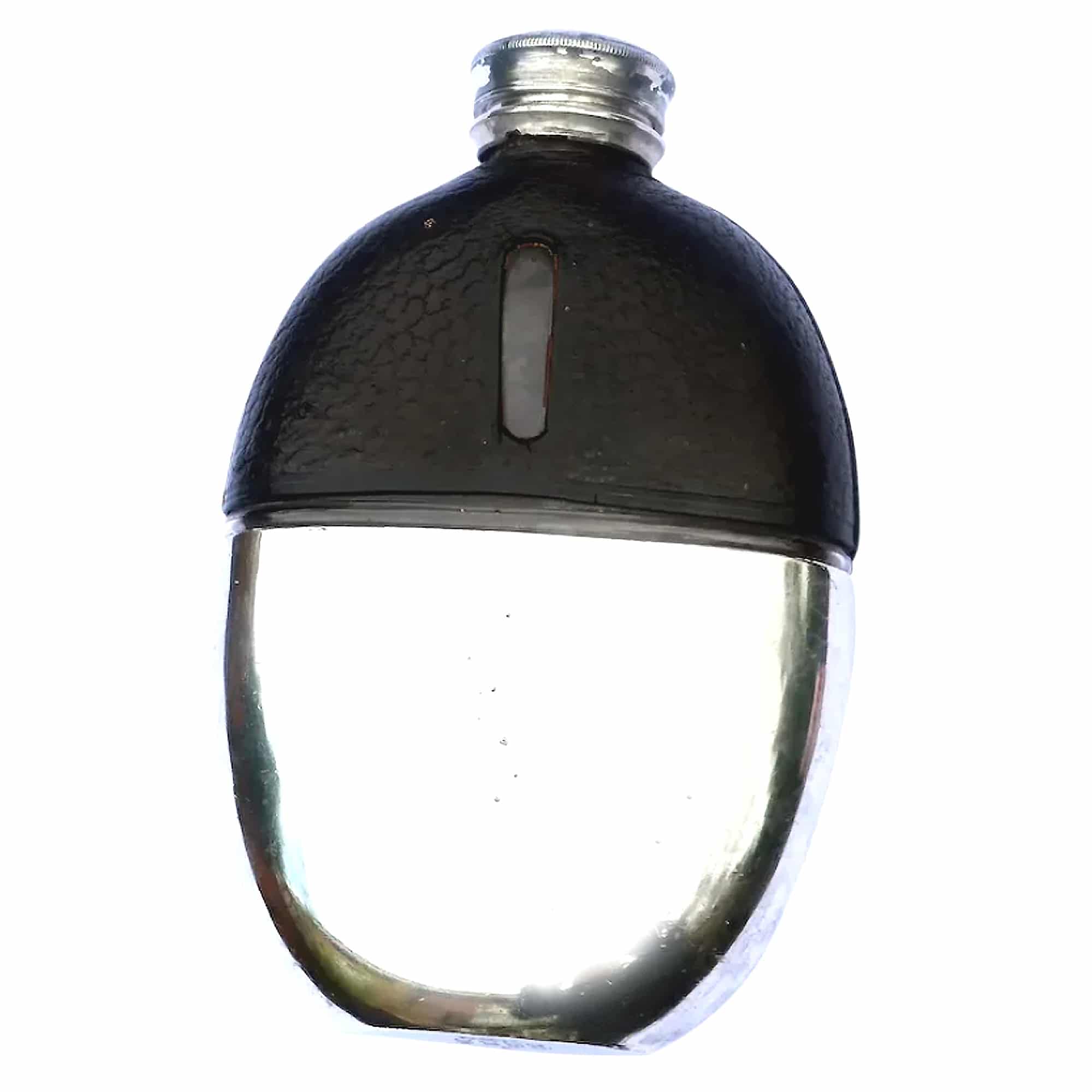 An antique Victorian hunting silver plated Hip Flask by James Dixon C.19thC