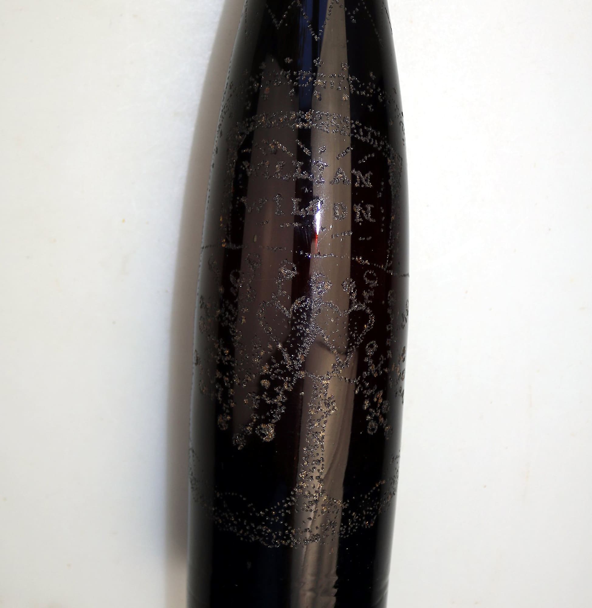 A most unusual & charming antique novelty love token glass Hock Bottle C.19thC