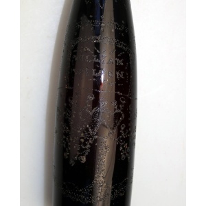A most unusual & charming antique novelty love token glass Hock Bottle C.19thC