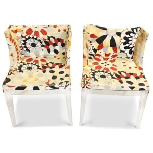 Kartell Mademoiselle "A La Mode" Missoni Sketches Lucite Chair Philippe Starck