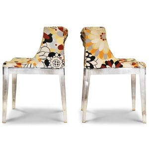 Kartell Mademoiselle "A La Mode" Missoni Sketches Lucite Chair Philippe Starck