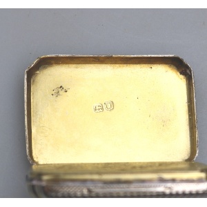 A good & larger antique George III English solid silver Vinaigrette C.1815