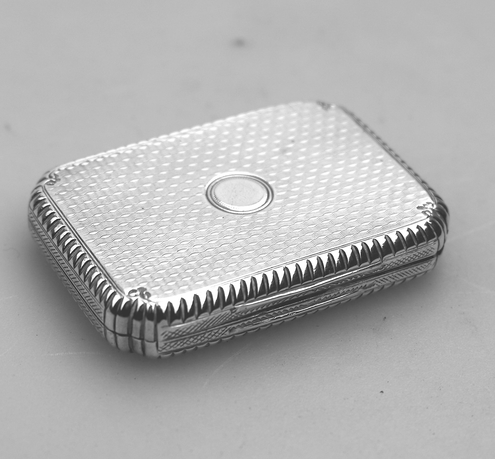 A good & larger antique George III English solid silver Vinaigrette C.1815