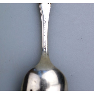 A rare Freemasons sterling silver R Wallace Chicago Masonic Temple Spoon C.20thC