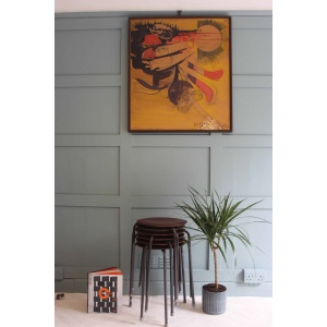 Mid-Century Arne Jacobsen Fritz Hansen Teak Stacking Stools x 2