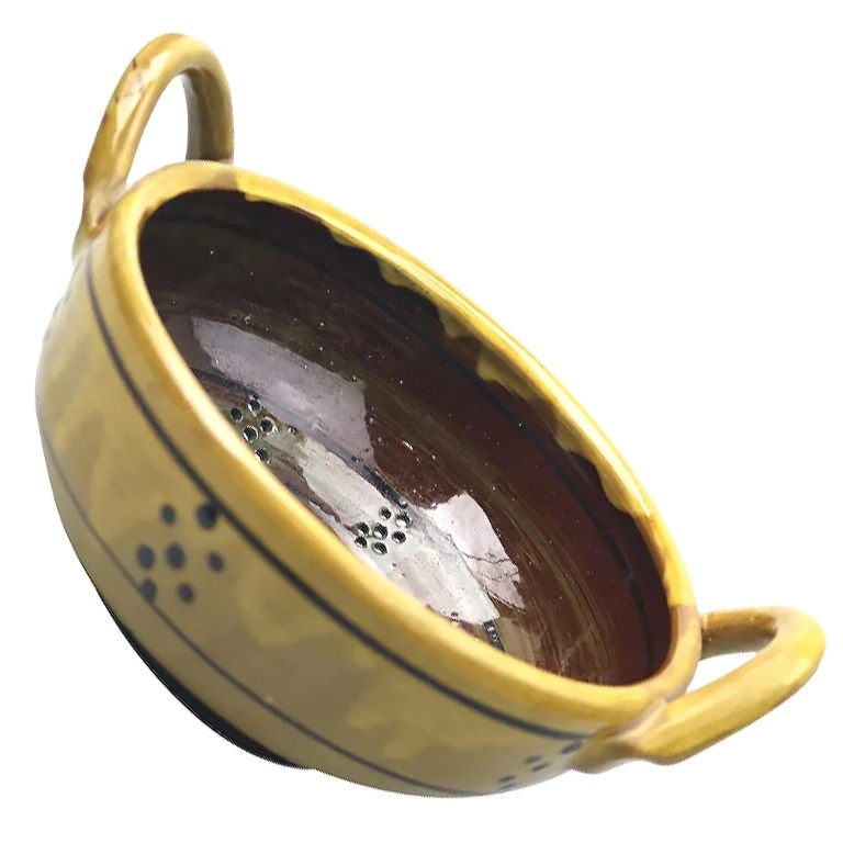 An unusual Studio Art Pottery Strainer / Colander by Milland Pottery C.20thC+
