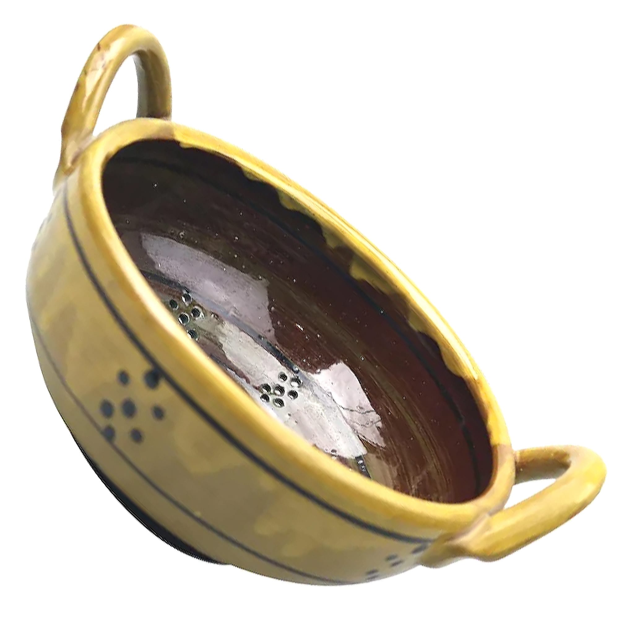 An unusual Studio Art Pottery Strainer / Colander by Milland Pottery C.20thC+