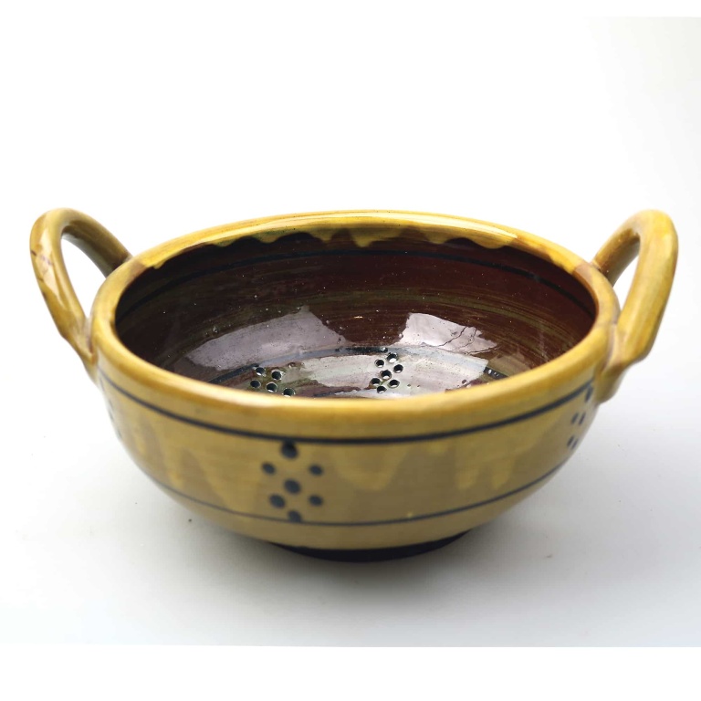 An unusual Studio Art Pottery Strainer / Colander by Milland Pottery C.20thC+ - Image 2