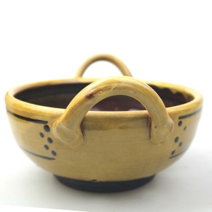 An unusual Studio Art Pottery Strainer / Colander by Milland Pottery C.20thC+