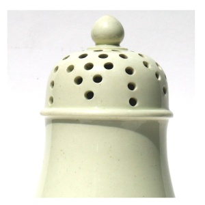 A rare antique Georgian Yorkshire Creamware pottery Sugar Sifter Muffineer C.1780