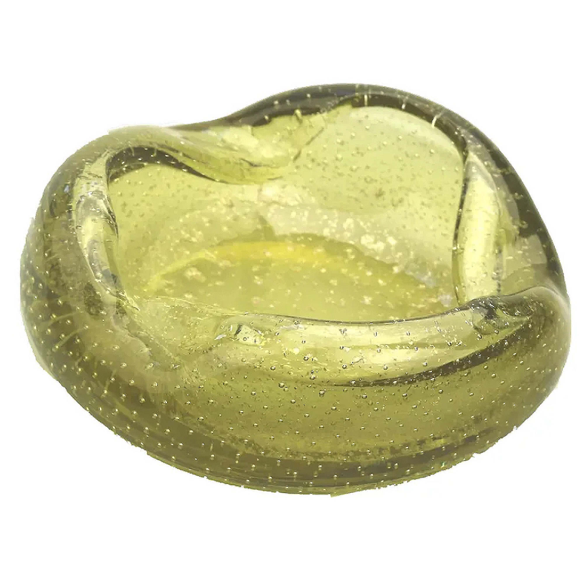 A good mid century Murano Barovier & Tosa art glass gold aventurine Bowl C.20th