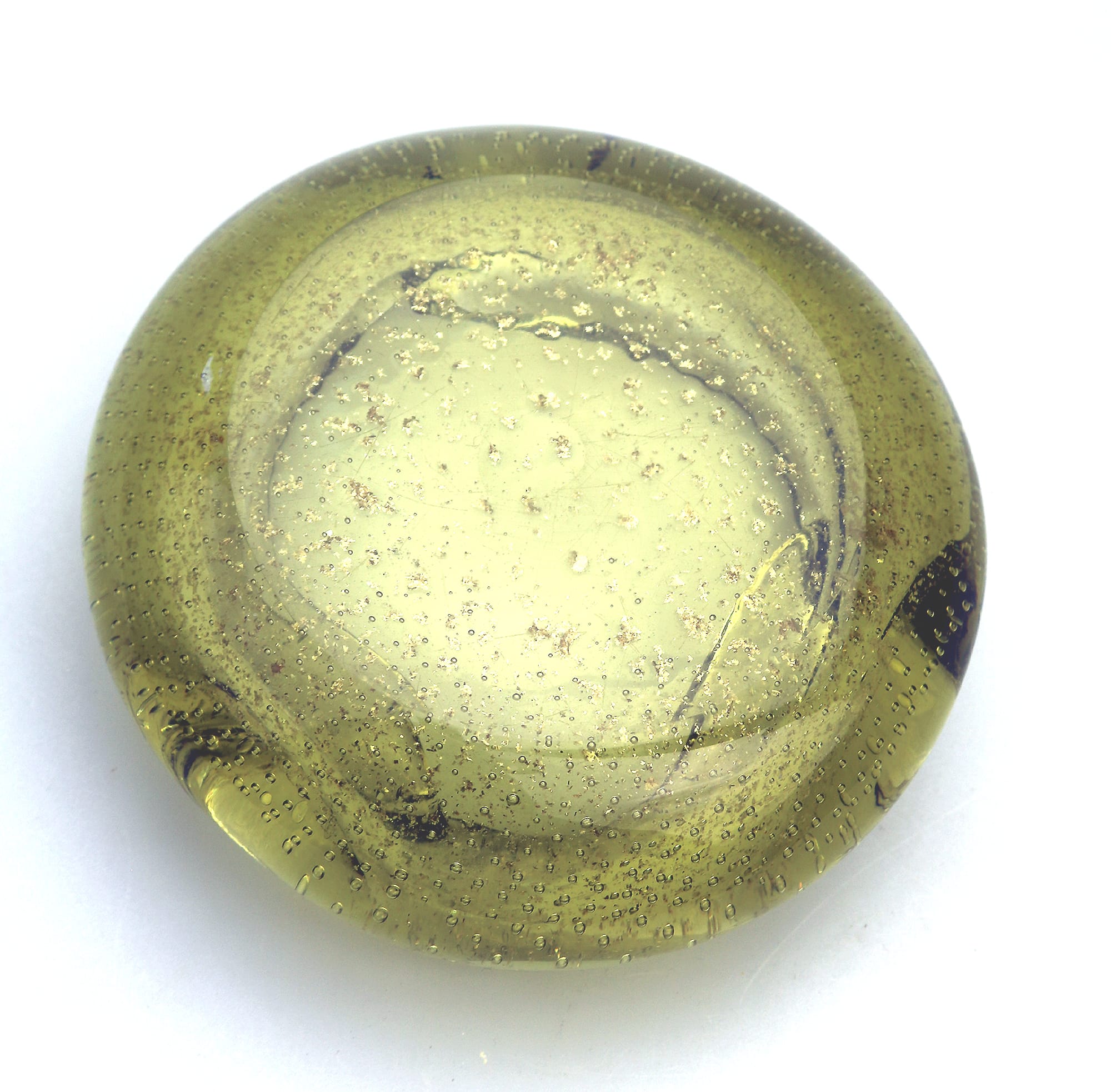 A good mid century Murano Barovier & Tosa art glass gold aventurine Bowl C.20th