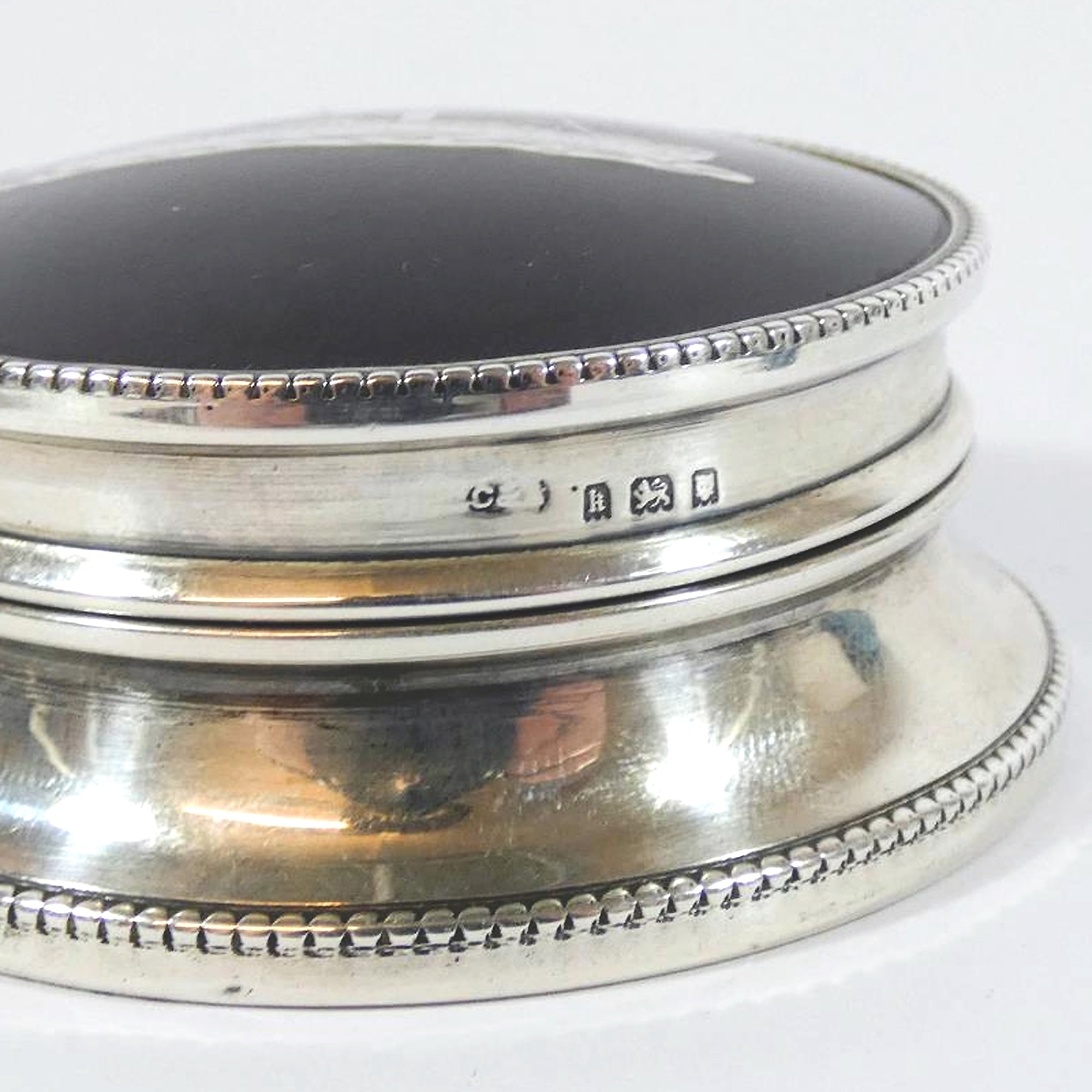 An extremely rare antique English solid silver Box with Ocean Liner Ship - Maritime C.1925