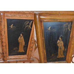 Pair of Faux Bamboo Brighton Pavilion Chairs