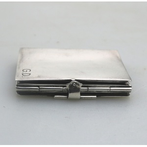 An antique 935 solid silver novelty quadrifold Pocket Photograph Frame C.1910