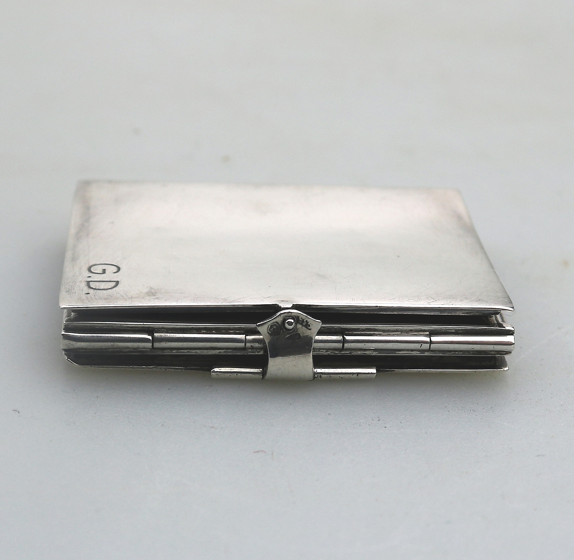 An antique 935 solid silver novelty quadrifold Pocket Photograph Frame C.1910