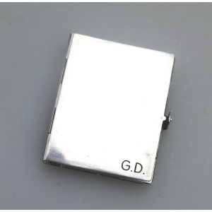 An antique 935 solid silver novelty quadrifold Pocket Photograph Frame C.1910