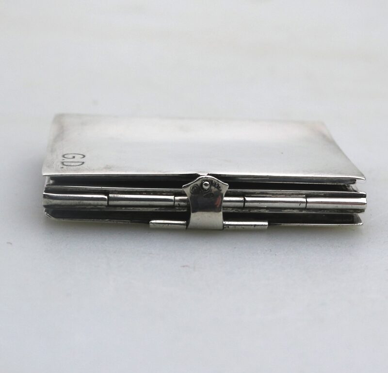 An antique 935 solid silver novelty quadrifold Pocket Photograph Frame C.1910