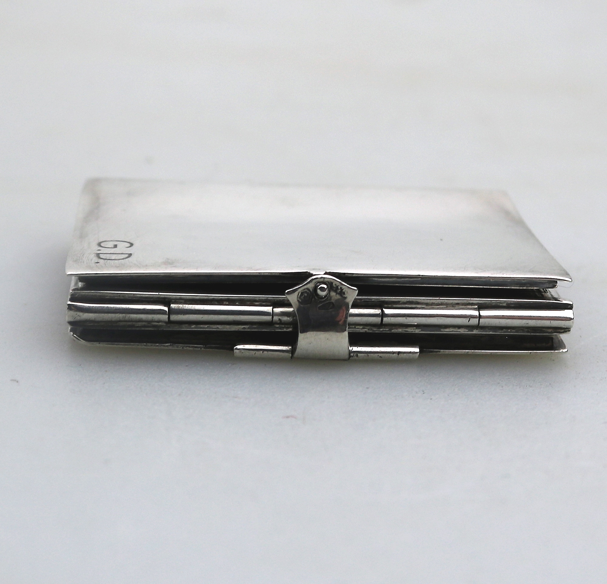 An antique 935 solid silver novelty quadrifold Pocket Photograph Frame C.1910