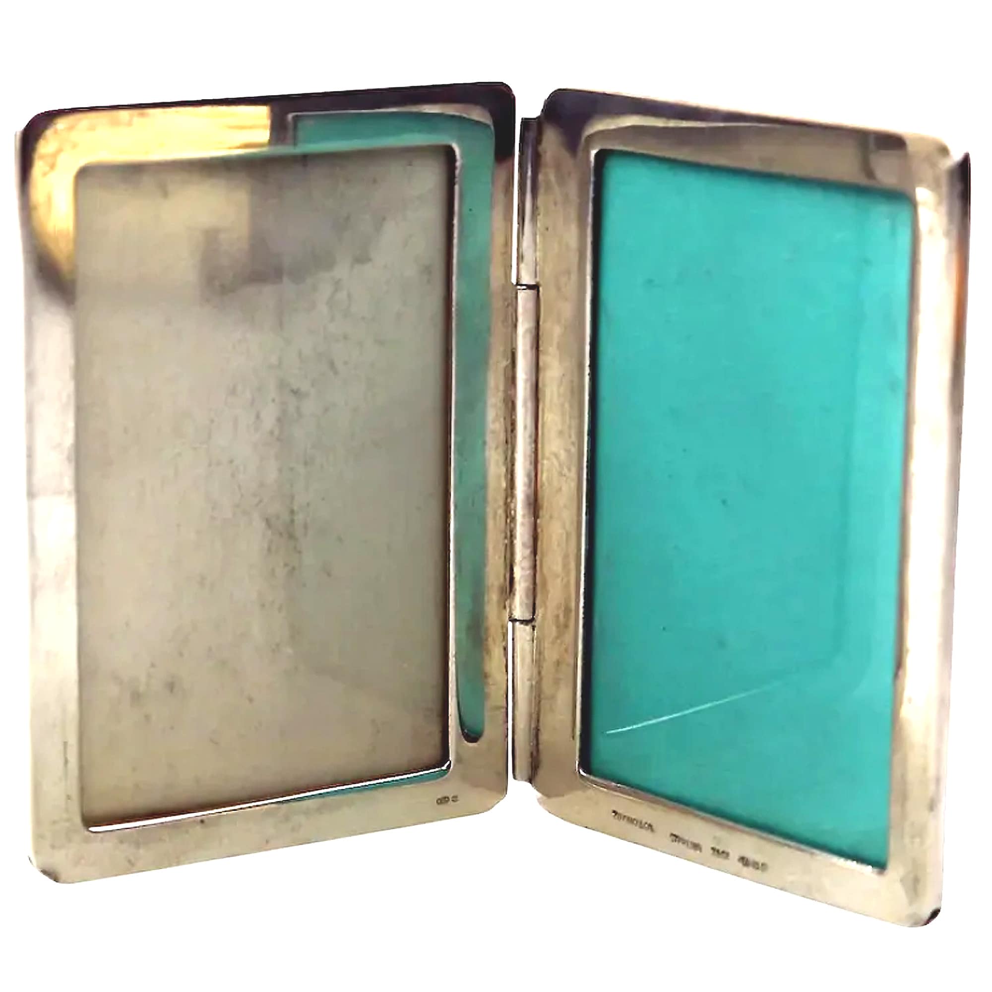 Tiffany & Co. sterling silver travelling diptych double Photograph Frame C.20thC