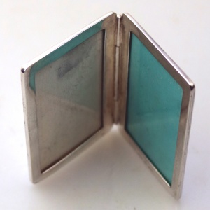 Tiffany & Co. sterling silver travelling diptych double Photograph Frame C.20thC