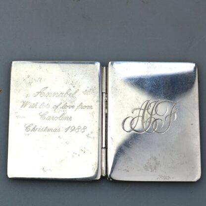 Tiffany & Co. sterling silver travelling diptych double Photograph Frame C.20thC - Image 4