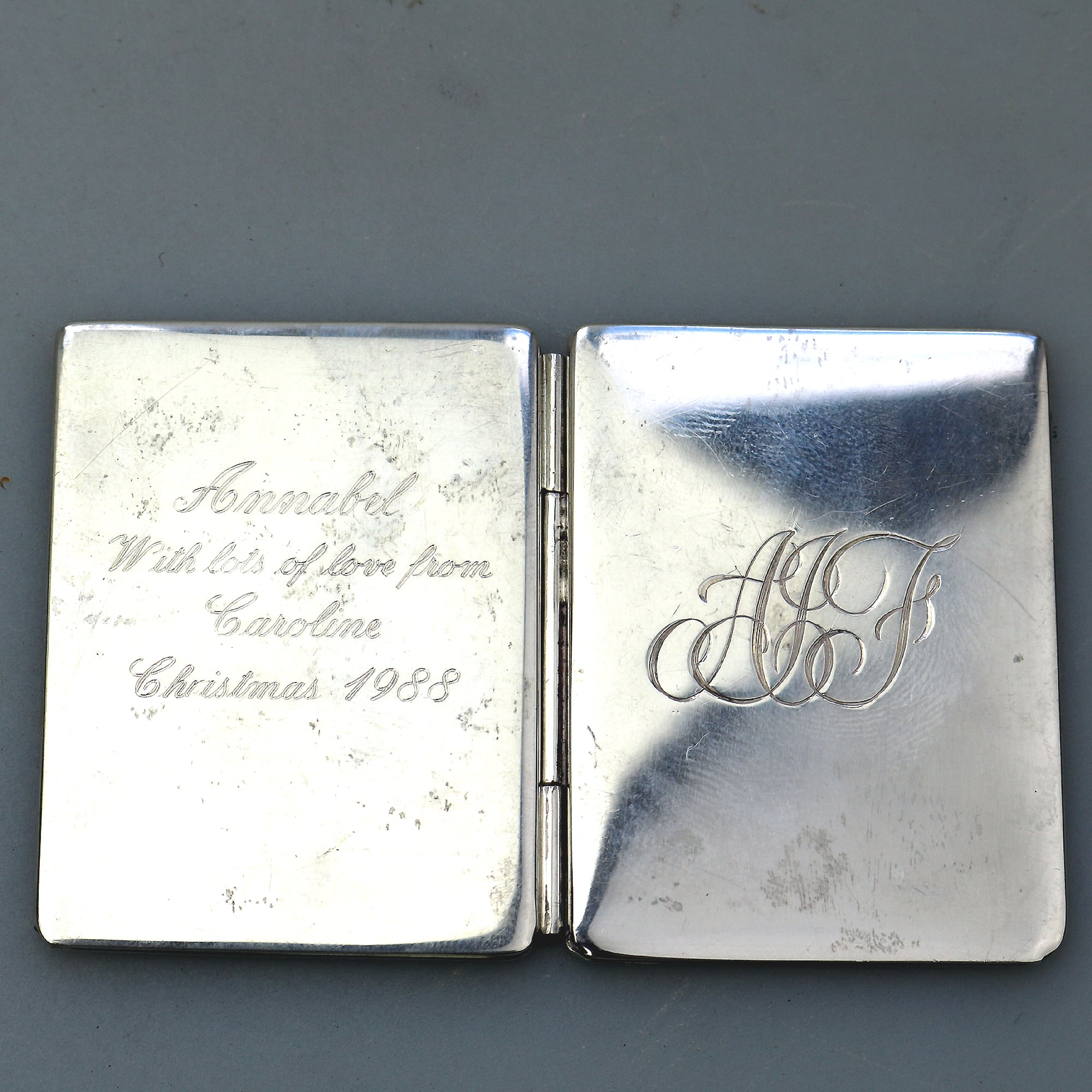 Tiffany & Co. sterling silver travelling diptych double Photograph Frame C.20thC