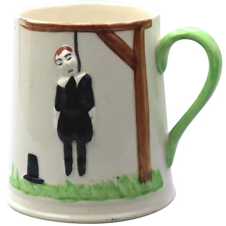 A vintage Carlton Ware pottery novelty Motto Ware reasons to drink Mug C.20thC