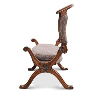 Rare 18th Century Hand-Crafted Metamorphic Savonarola Prayer Chair "Prie-Dieu"