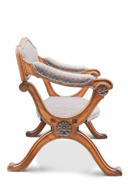 Rare 18th Century Hand-Crafted Metamorphic Savonarola Prayer Chair "Prie-Dieu"