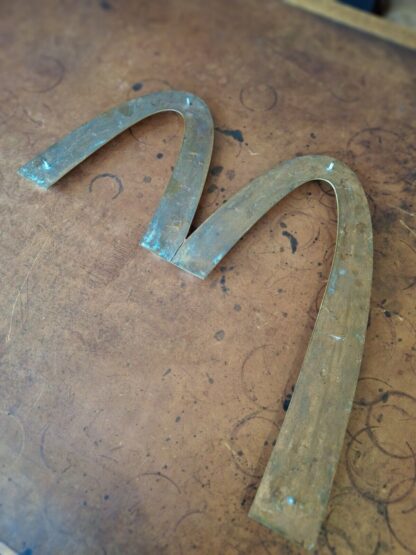 Rare 1970's McDonald's Golden Arches Bronze M Advertising Sign. Vintage/Salvage