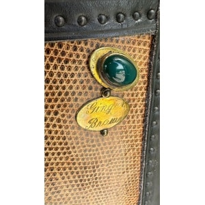 Rare High-End Bespoke Shagreen Travelling Trunk Cocktail Bar by Ginger Brown