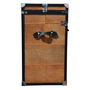 Rare High-End Bespoke Shagreen Travelling Trunk Cocktail Bar by Ginger Brown