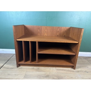 Retro Vintage Mid Century Danish 🇩🇰 Teak Record Vinyl Media Cabinet-Courier