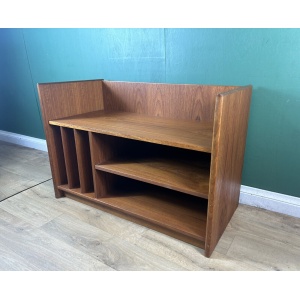 Retro Vintage Mid Century Danish 🇩🇰 Teak Record Vinyl Media Cabinet-Courier