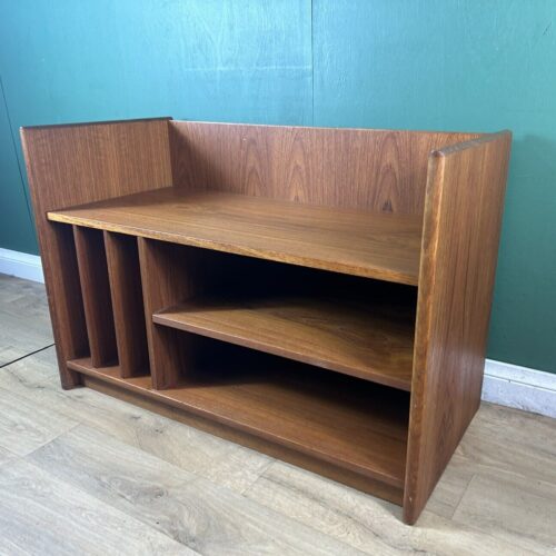 Retro Vintage Mid Century Danish 🇩🇰 Teak Record Vinyl Media Cabinet-Courier