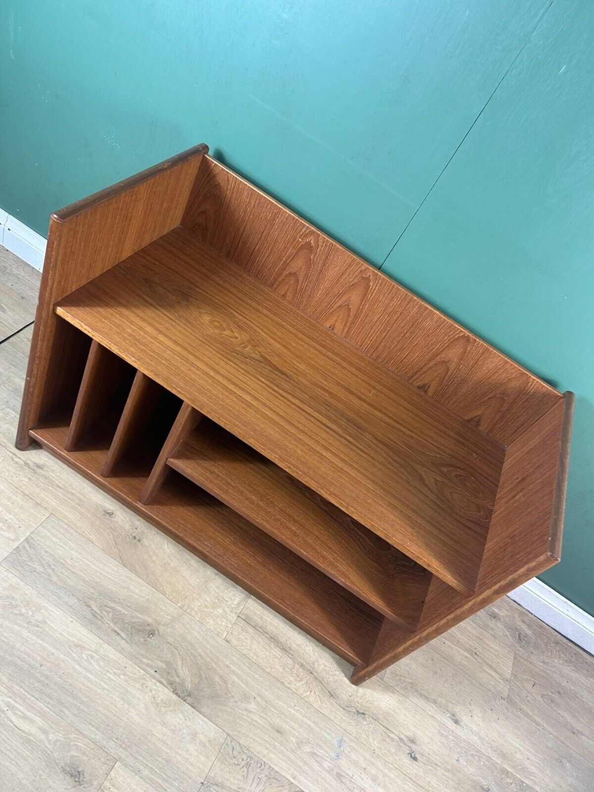 Retro Vintage Mid Century Danish 🇩🇰 Teak Record Vinyl Media Cabinet-Courier