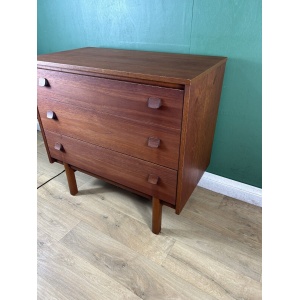 Retro Vintage Mid Century Teak Chest Of Drawers-Courier