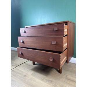 Retro Vintage Mid Century Teak Chest Of Drawers-Courier
