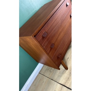 Retro Vintage Mid Century Teak Chest Of Drawers-Courier