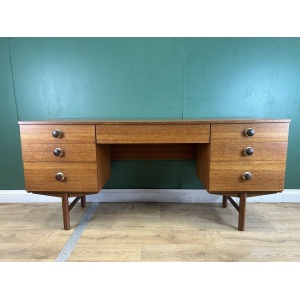 Retro Vintage Mid Century Teak Desk By Avalon Furniture-Courier