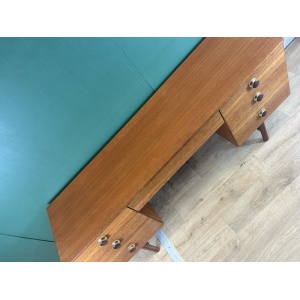 Retro Vintage Mid Century Teak Desk By Avalon Furniture-Courier