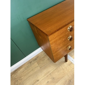Retro Vintage Mid Century Teak Desk By Avalon Furniture-Courier