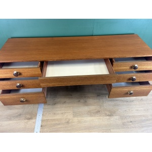 Retro Vintage Mid Century Teak Desk By Avalon Furniture-Courier