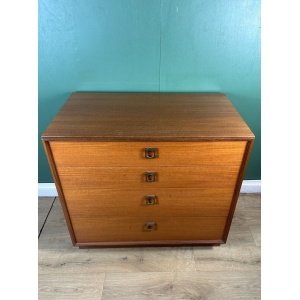 Retro Vintage Mid Century Teak G Plan Form 5 Chest Of Drawers-Courier