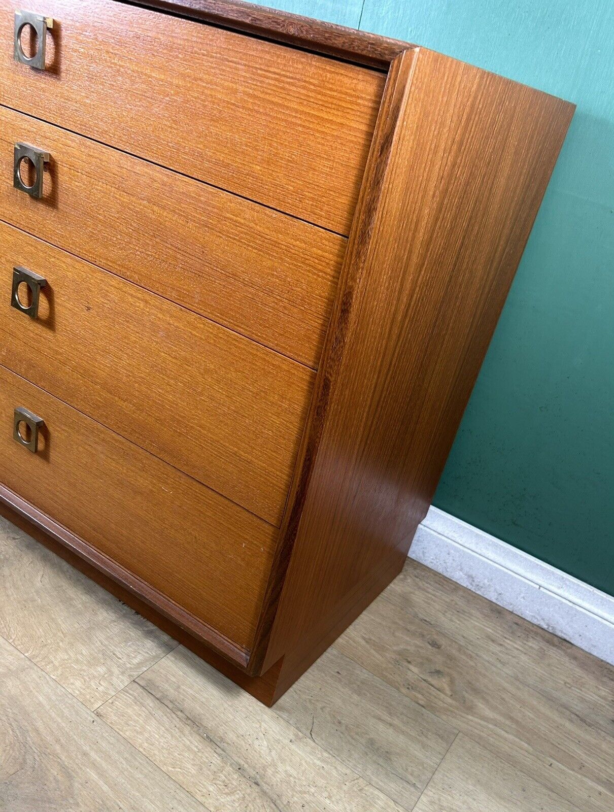 Retro Vintage Mid Century Teak G Plan Form 5 Chest Of Drawers-Courier
